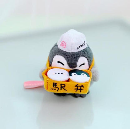 Kawaii Penguin Plush Keychains 8cm white hat 2 Keychains Plushie Depot