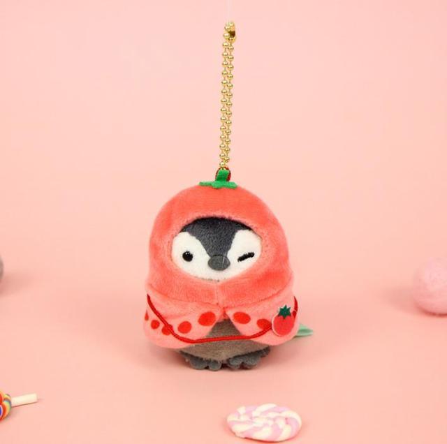 Kawaii Penguin Plush Keychains 7cm tomato 2 Keychains Plushie Depot