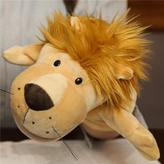10.6" Educational Animals Hand Puppet Cloth Toy Dolls Lion 2 Hand Puppets - Plushie Depot