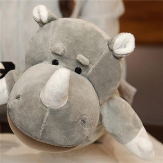 10.6" Educational Animals Hand Puppet Cloth Toy Dolls Rhinoceros Plushie Depot