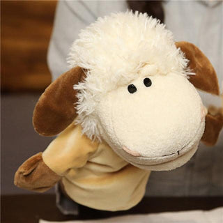 10.6" Educational Animals Hand Puppet Cloth Toy Dolls Sheep Plushie Depot