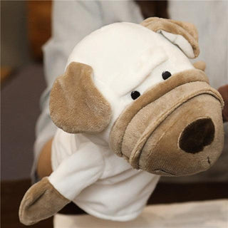 10.6" Educational Animals Hand Puppet Cloth Toy Dolls Dog 1 Plushie Depot