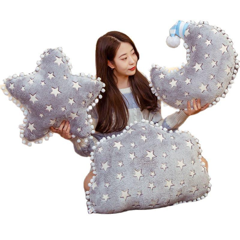 Cloud Moon Star Luminous Plush Pillow Toy Plushie Depot