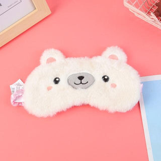 Cute Plush Animal Sleeping Masks Bear Plushie Depot