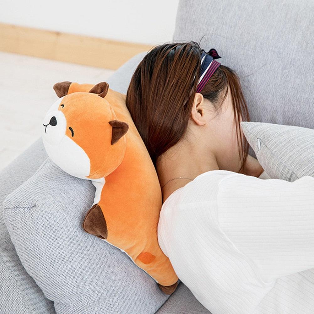 Realistic Cute Crawling Fox Animal Stuffed Plush Doll Cushion Toy Plushie Depot