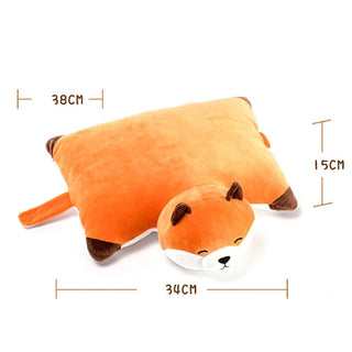 Realistic Cute Crawling Fox Animal Stuffed Plush Doll Cushion Toy - Plushie Depot