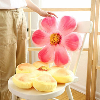 Soft Six Petal Rose Stuffed Plush Toy Pillows - Plushie Depot