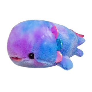 Rainbow Axolotl Fish Plushie purple Plushie Depot