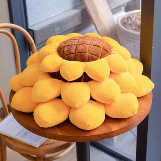 Beautiful Sunflower Plush Seat Cushion Cushions - Plushie Depot