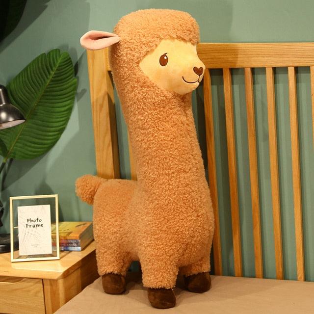 Kawaii New Style Alpaca Plush Toys Brown Plushie Depot