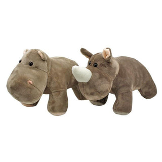 9" Best Friends Rhino & Hippo Plush Toys Plushie Depot