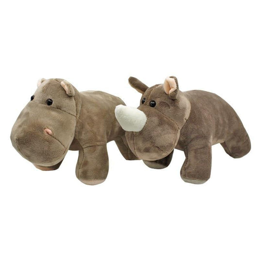 9" Best Friends Rhino & Hippo Plush Toys Stuffed Animals Plushie Depot