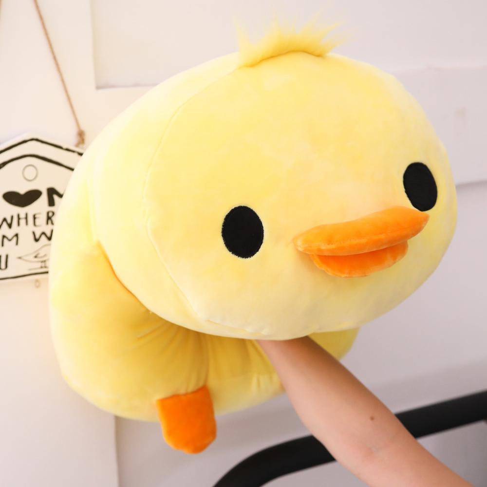 Kawaii Plush Duck Pillow 19" Yellow Pillows Plushie Depot