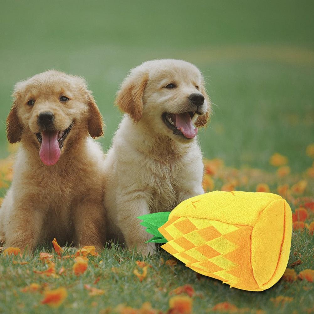 Stress Release Pineapple Plush Toy, Snuffle Mat Dog Nose Pad Plushie Depot