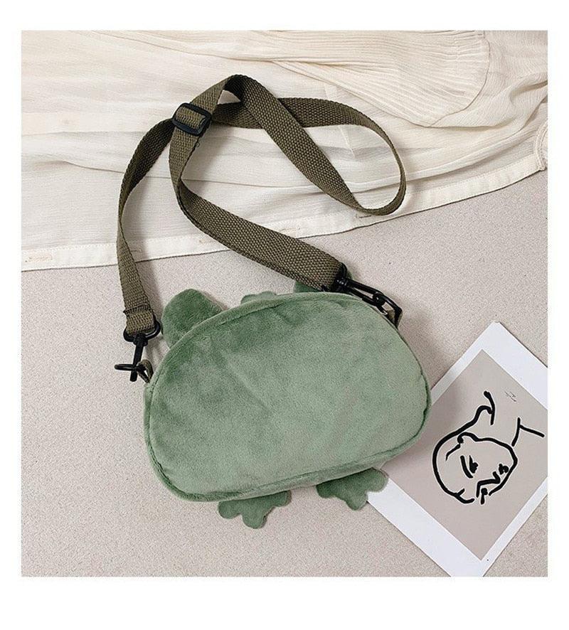 Kawaii Frog Shoulder Backpack Crossbody Bag Coin Purse Bags Plushie Depot
