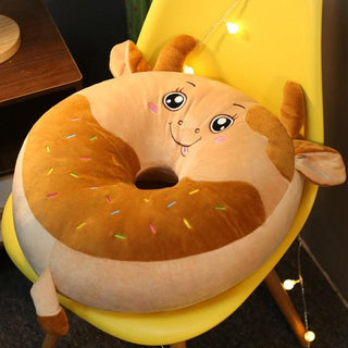 Kawaii Animal Cartoon Donut Plushies Elk Stuffed Animals - Plushie Depot