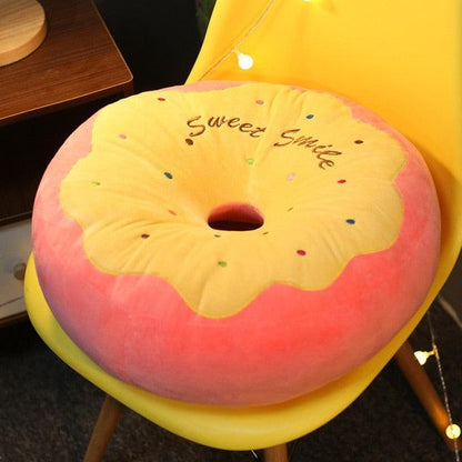 Kawaii Animal Cartoon Donut Plushies Yellow Stuffed Animals Plushie Depot