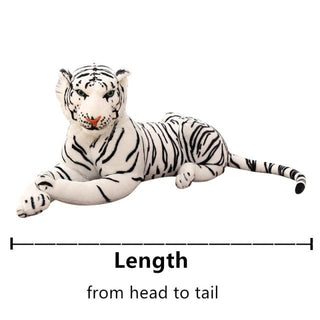 Large Realistic Tiger Plush Toys white1 Plushie Depot