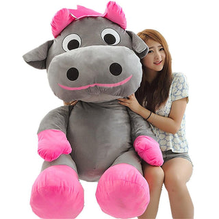 55'' Kawaii Giant Plush Cow Animal Big Stuffed Cattle Toy - Plushie Depot
