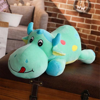 43'' Cute Giant Stuffed Cow Plush Toy 110cm 43 inches Blue China Plushie Depot
