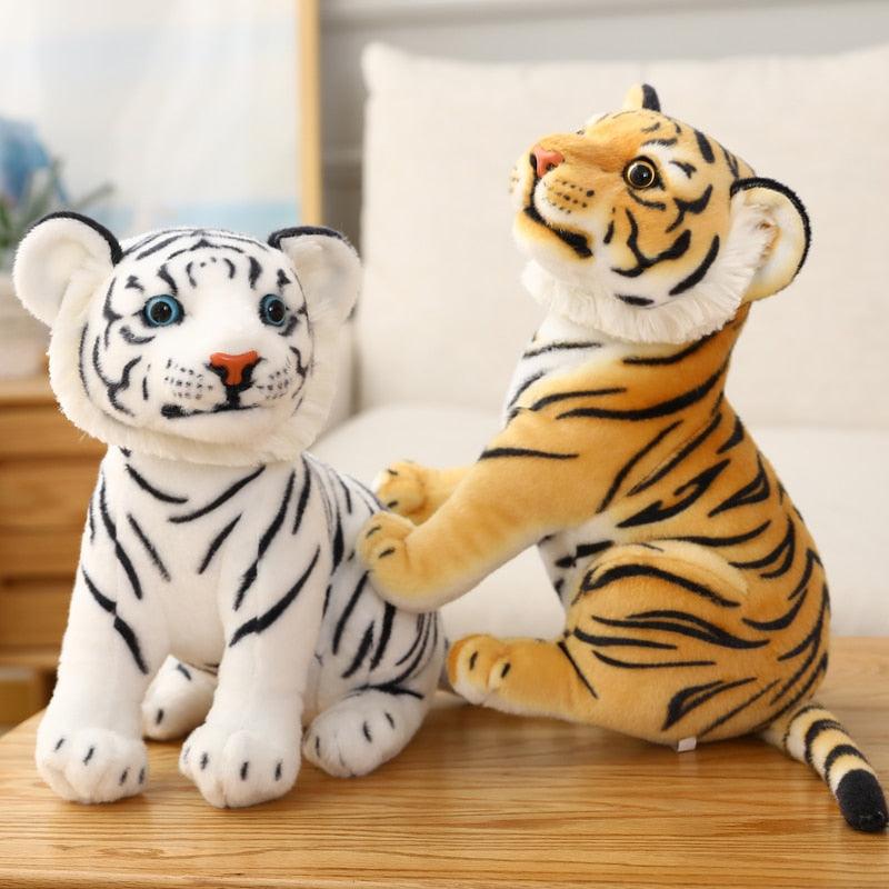 Adorable White & Yellow Tiger Stuffed Animal Plush Toys – Plushie Depot