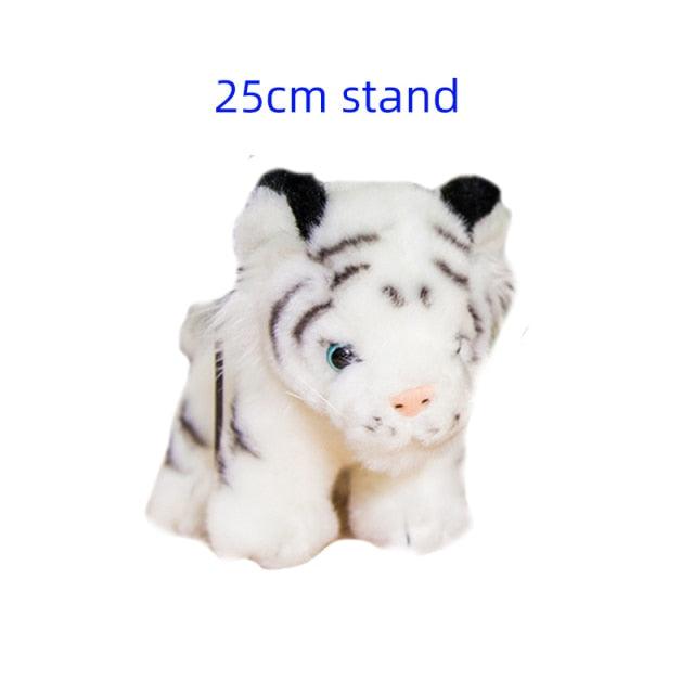 Kawaii Tiger Plushies 25cm white stand - Plushie Depot