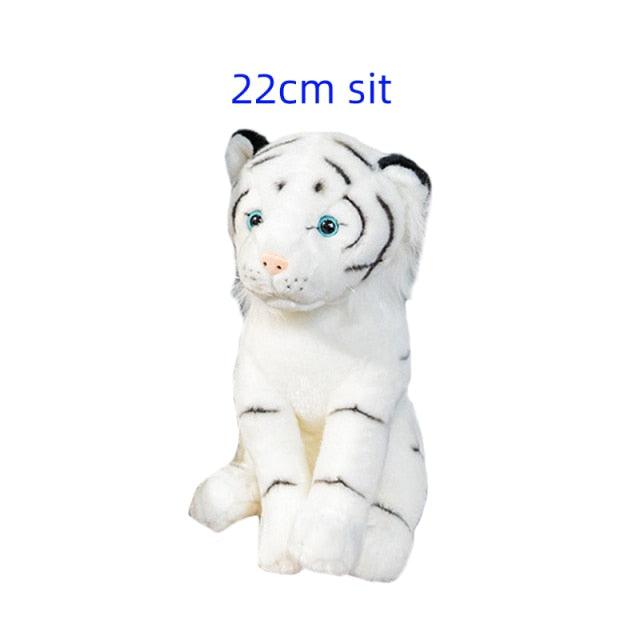Kawaii Tiger Plushies 22cm white sit - Plushie Depot