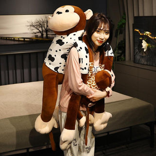 31.5" Cartoon Plush Stuffed Long-armed Monkey Pillow Toys - Plushie Depot