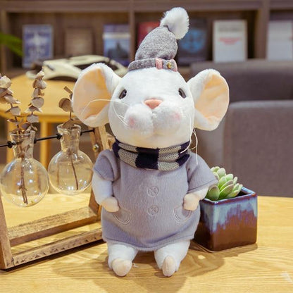 10" creative kawaii animals mouse, bunny and sheep plush stuffed toys mouse Stuffed Animals Plushie Depot