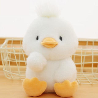 Lovely Sitting Duck Plush Toys White - Plushie Depot