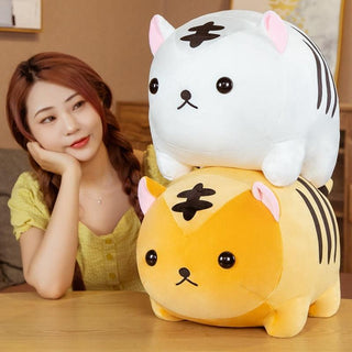 Chubby Tiger Plush Snuggle Pillow Stuffed Animals - Plushie Depot
