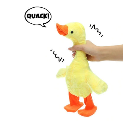 Funny Singing and Walking Electronic Duck Plush Toy Plushie Depot