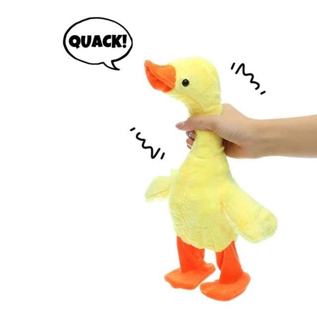 Funny Singing and Walking Electronic Duck Plush Toy A Plushie Depot