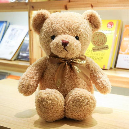 12"-16" Teddy Bear Stuffed Plushies Bow tie-light brown Teddy bears Plushie Depot