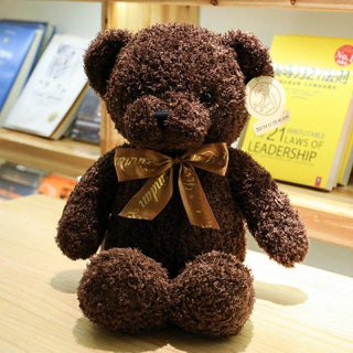 12"-16" Teddy Bear Stuffed Plushies Bow tie-dark brown Plushie Depot