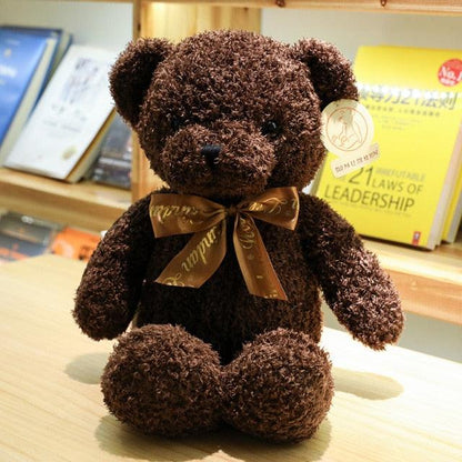 12"-16" Teddy Bear Stuffed Plushies Bow tie-dark brown Teddy bears Plushie Depot