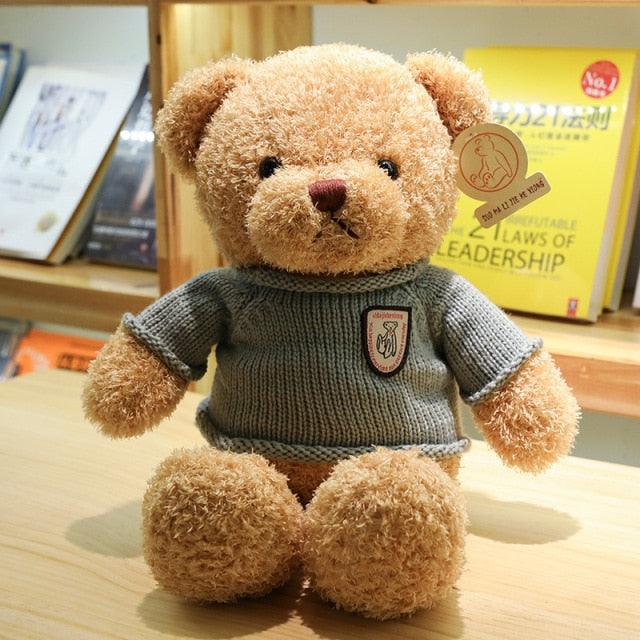 12"-16" Teddy Bear Stuffed Plushies Sweater-light brown Teddy bears Plushie Depot
