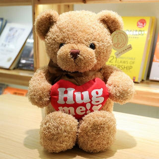 12"-16" Teddy Bear Stuffed Plushies Heart-light brown Plushie Depot