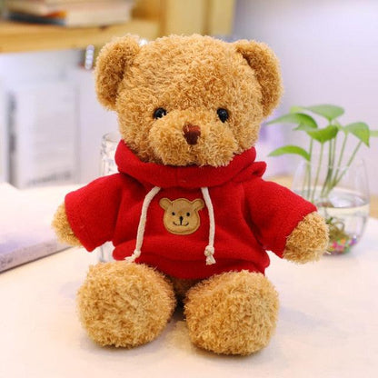 12"-16" Teddy Bear Stuffed Plushies Sweatshirt-Red Teddy bears Plushie Depot