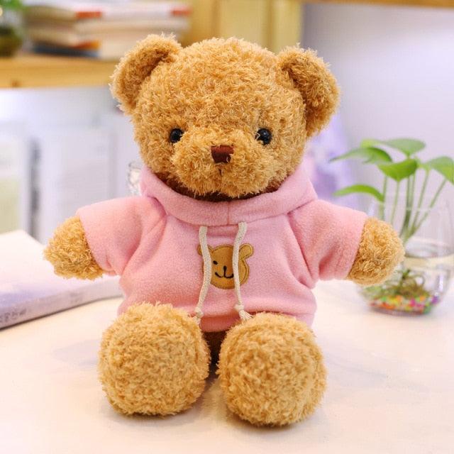12"-16" Teddy Bear Stuffed Plushies Sweatshirt-pink Teddy bears Plushie Depot