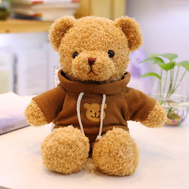 12"-16" Teddy Bear Stuffed Plushies Sweatshirt-Coffee Teddy bears Plushie Depot