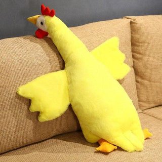 Giant Yellow and White Chickens Stuffed Animal Plush Toys, Great as a Body Pillow 53" yellow Plushie Depot