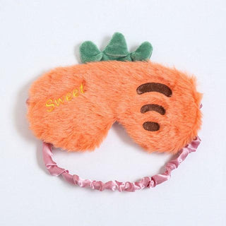 Fruit Strawberry Pineapple Carrot Cactus Strawberry Plush Cute Sleeping Mask - Plushie Depot