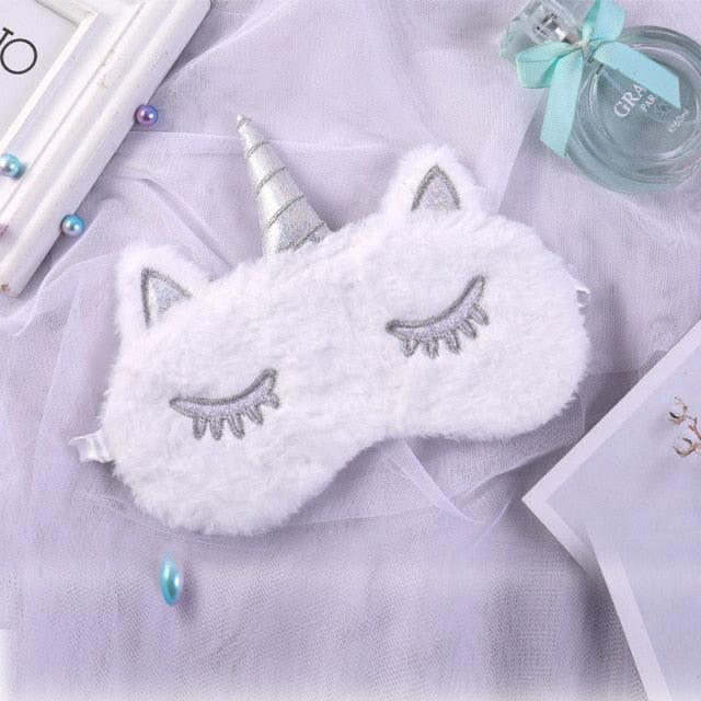 Cute Unicorn Plushy Sleep Masks, Great for Gifts for All Ages A Sleep Masks Plushie Depot