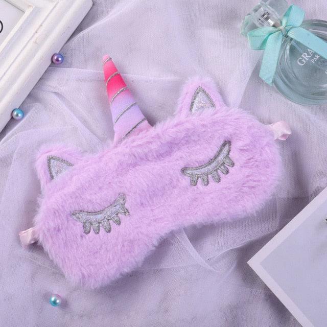 Cute Unicorn Plushy Sleep Masks, Great for Gifts for All Ages B Sleep Masks Plushie Depot