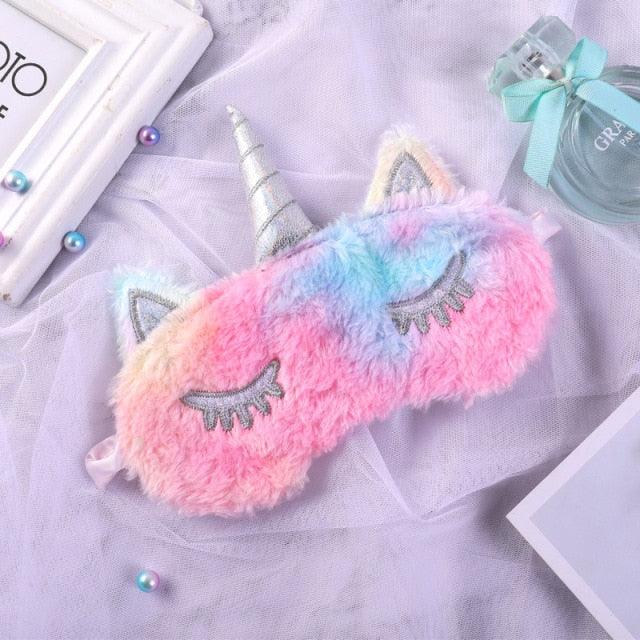 Cute Unicorn Plushy Sleep Masks, Great for Gifts for All Ages D Sleep Masks Plushie Depot