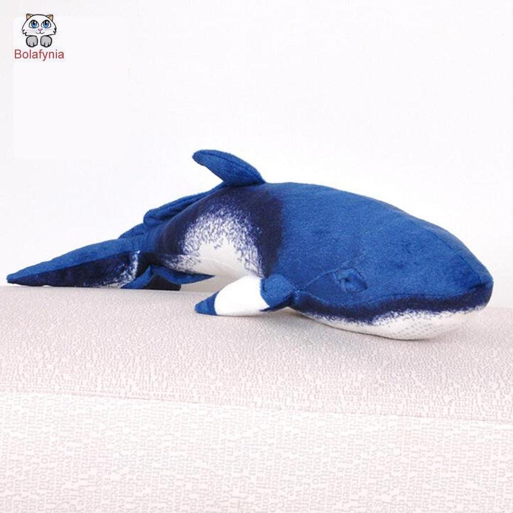 20" Beautiful Realistic Simulated Blue Whale Stuffed Animal Plush Toy Plushie Depot