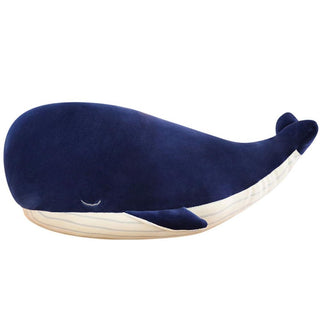 Cuddly Dark Blue Whale Animal Stuffed Plush Toy, Huggable & Ultra Soft Animal Plushie - Plushie Depot
