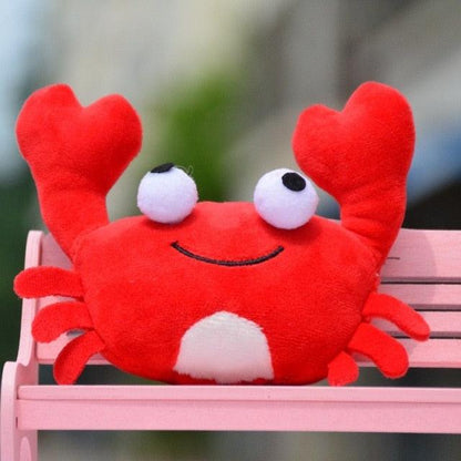 4.5" Cute Lobster and Crab Keychain Plush Toys crab Keychains Plushie Depot