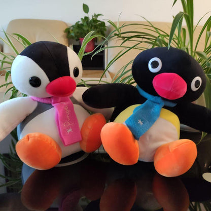 Cartoon Pingu Brother and Sister Penguin High Quality Plush Toys Soft Stuffed Animal Dolls Plushie Depot